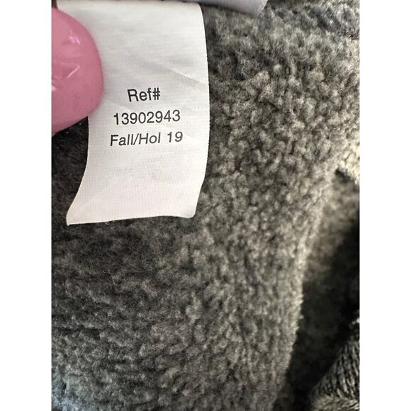 Eddie Bauer Men’s Sherpa Fleece 1/4 Zip Pullover Sweater Heather Gray Size Large - Picture 10 of 10